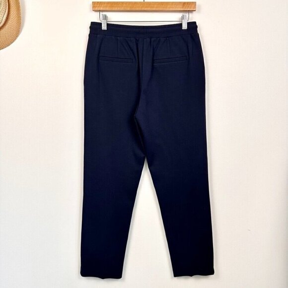 Olsen Womens Lisa Straight Leg Pants Size S Neo Bohemian Navy Blue Comfort NWT - Picture 5 of 13
